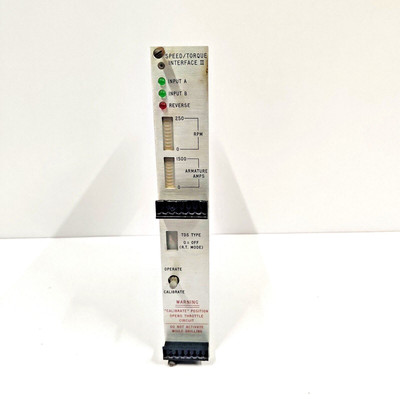 VARCO BJ 钻机系统 ASSY NO 92860 REV D 速度/扭矩界面 II