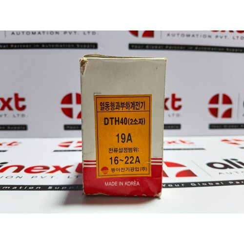 Dong-A 电动 DTH-40 19A 热过载继电器 DTH40 16-22A
