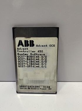 ABB QC07-BOB41 3BSX729242R4 Advant OCS Advant 控制器 450