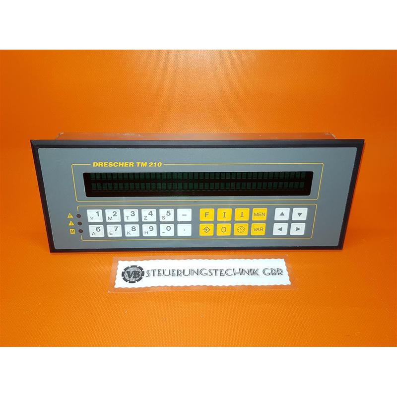 DRESCHER TM210 Sistema De Control - Pantalla De Texto