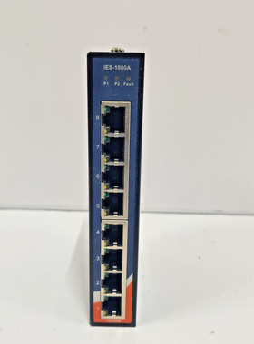 ORING IES-1080A 12-48VDC 工业 8 端口 SLIM 类型 未管理以太网