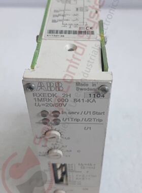 ABB RXEDK 2H TIME OVERUNDER VOLTAGE RELAY 1MRK 000 841KA