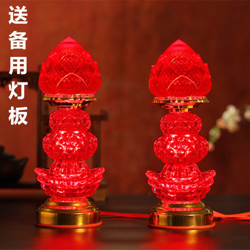 LED财神供灯电池款烛台