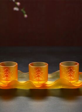 仙水杯酒杯供奉套装供佛供具供水杯奉关公观音茶杯财神居家用摆件