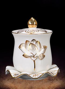 陶瓷其他客厅描金莲花圣水