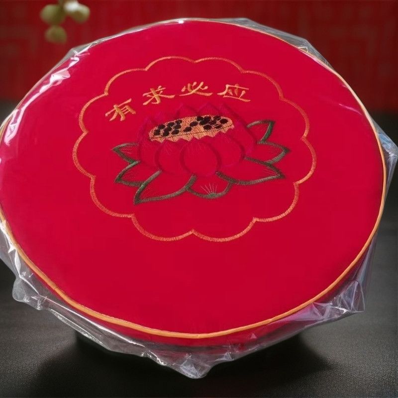 佛堂跪垫家用寺庙拜佛莲花佛垫圆形加厚打坐拆洗跪拜蒲团坐垫磕头