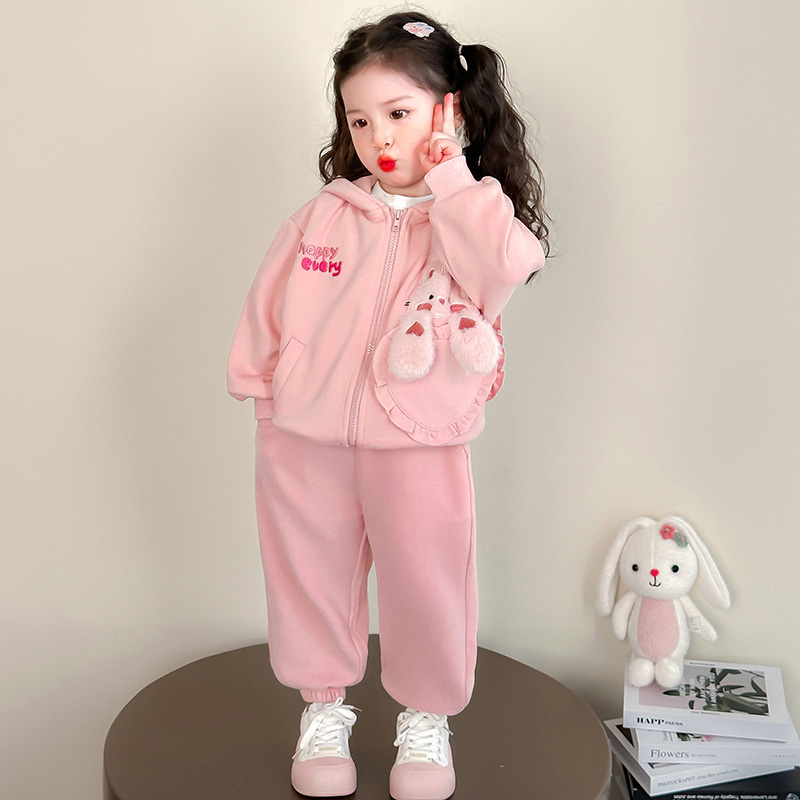 外套立体卡通可爱两件套春装女童