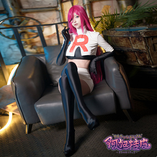 可爱又迷人的反派角色,武藏,穿梭在银河的火箭队cosplay女装 套装
