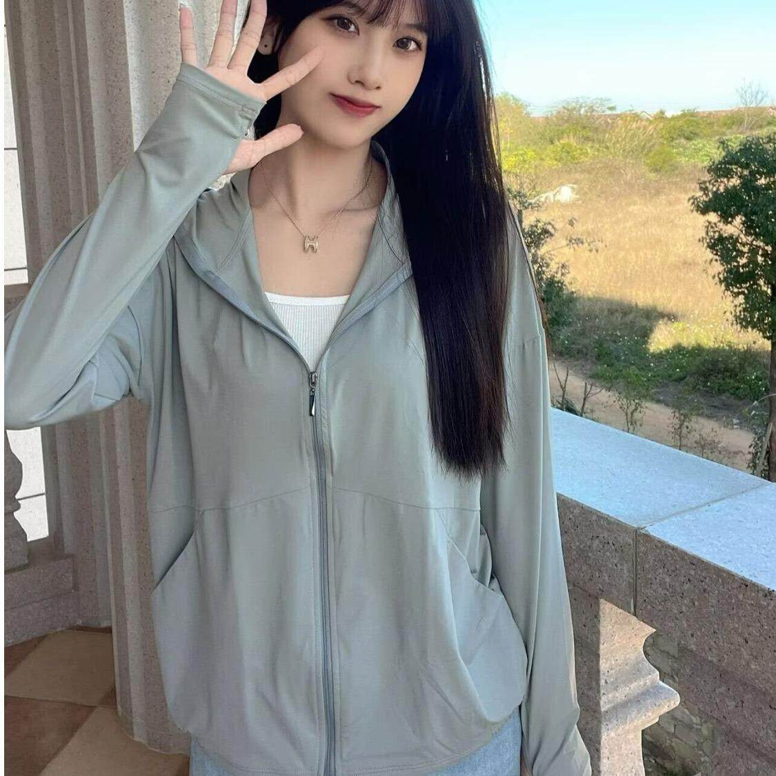 UPF50+夏季冰丝防晒衣女士时尚防晒服