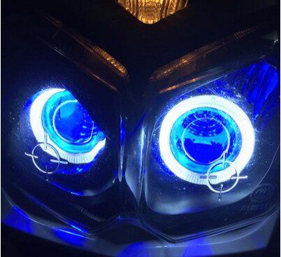 三阳SYM.CRUiSYM巡弋180大灯 氙气灯天使眼恶魔眼鱼眼透镜总成