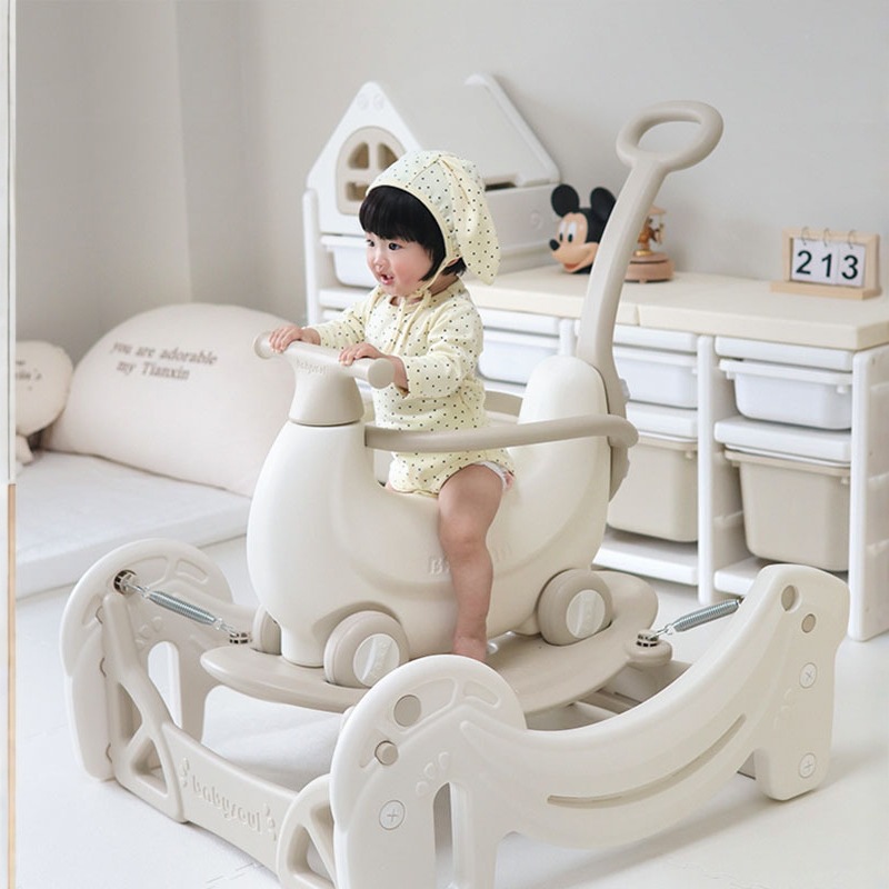 babysoul 香蕉摇摇车宝宝摇摇马婴儿蹦蹦车儿童周岁溜溜防摔木马