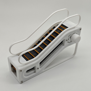 自动手扶梯益智玩具3d打印台阶可动旋钮手动控制创意模型电梯仿真