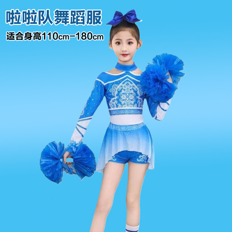 儿童啦啦队演出服女童舞蹈服