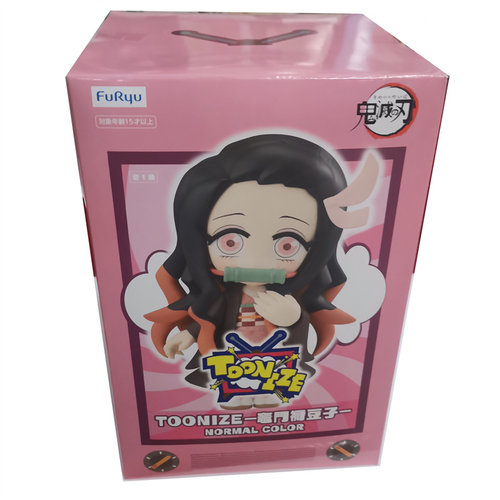 盒装FuRyu鬼灭之刃卡通版灶门祢豆子虎杖悠仁等手办