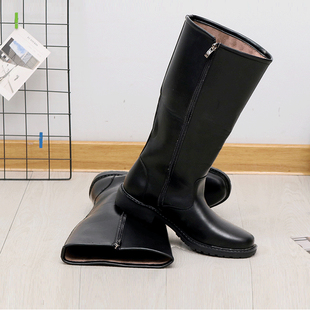 真皮阅兵靴高筒皮靴仪仗队马靴男靴子长筒靴升旗护旗手皮靴演出靴