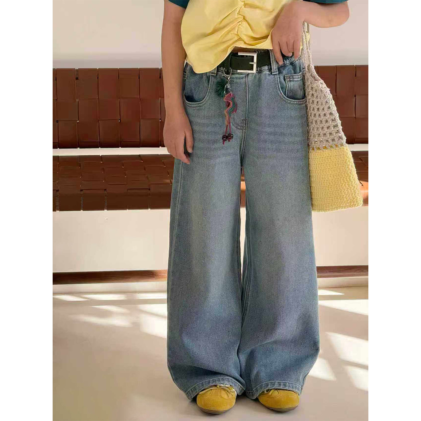 童装2026春季新女童牛仔直筒裤中大童男童韩版宽松休闲长裤小个子,童装/婴儿装/亲子装,儿童牛仔裤,淘宝优惠券,粉丝福利购,淘宝优惠卷