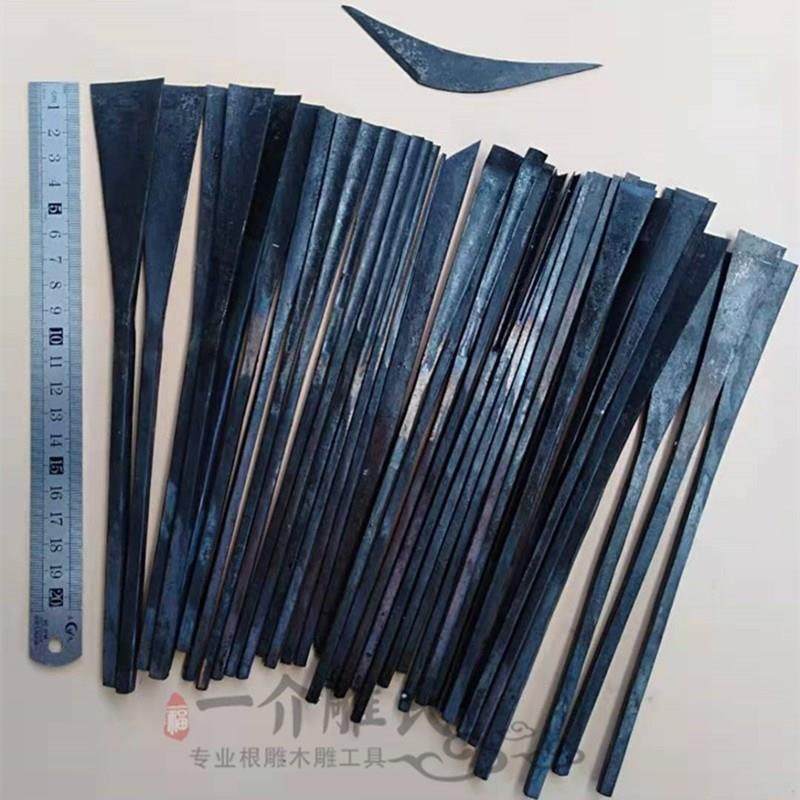 福建木雕根雕纯手工修光刀平刀圆刀三角刀雕刻刀铁柄清刀佛像用