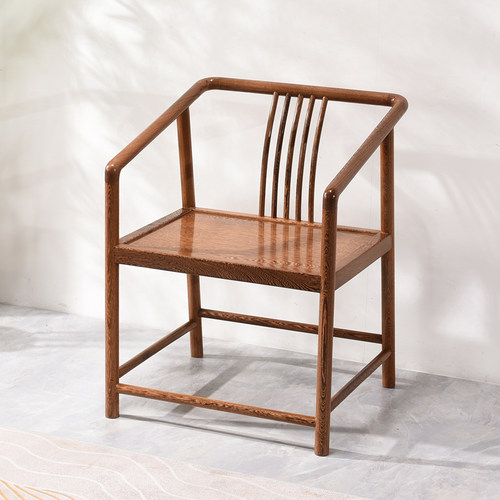 鸡翅木圈椅红木新中式实木原木