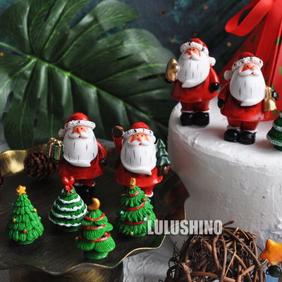 圣诞节气氛装扮烘焙玩偶小道具
