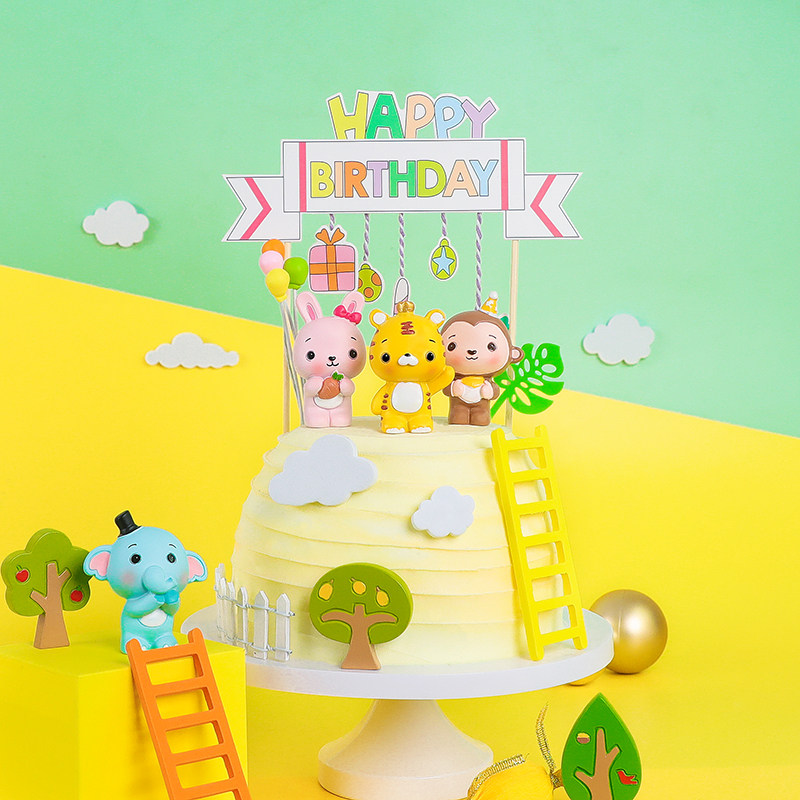 烘焙蛋糕装饰森林派对卡通小动物玩偶摆件六一儿童节生日插牌插件,节庆用品/礼品,节日装扮用品,淘宝优惠券,粉丝福利购,淘宝优惠卷