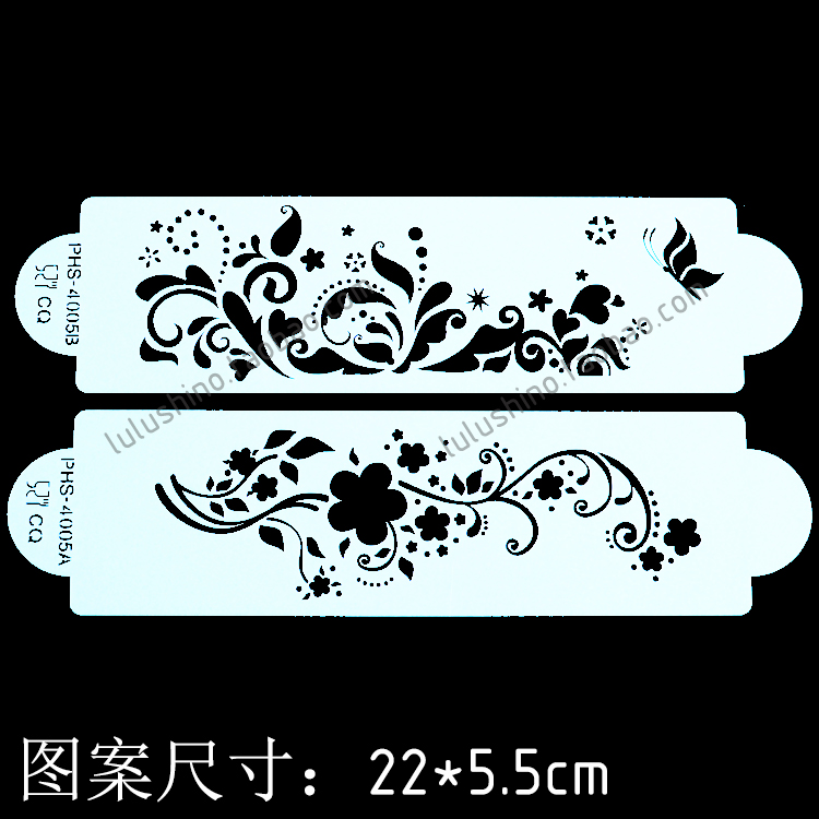 Designer Stencils翻糖模具 镂空造型模板/喷花 蛋糕围边2pc 4005