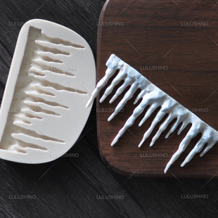 圣诞翻糖硅胶模具 干佩斯硅胶造型模 冰雪奇缘 装饰冰柱围边模