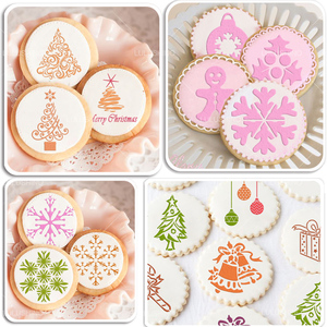 Designer Stencils翻糖模具 镂空造型模板/喷花 圣诞节特辑