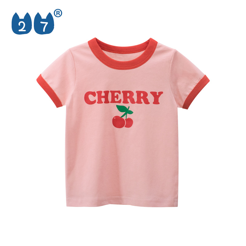 女童夏装韩版短袖半袖上衣休闲