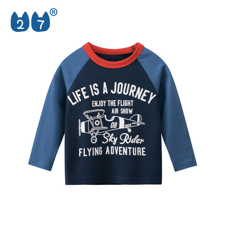 27kids儿童韩版上衣2025秋季新款男童长袖T恤宝宝洋气印花打底衫,童装/婴儿装/亲子装,T恤,淘宝优惠券,粉丝福利购,淘宝优惠卷