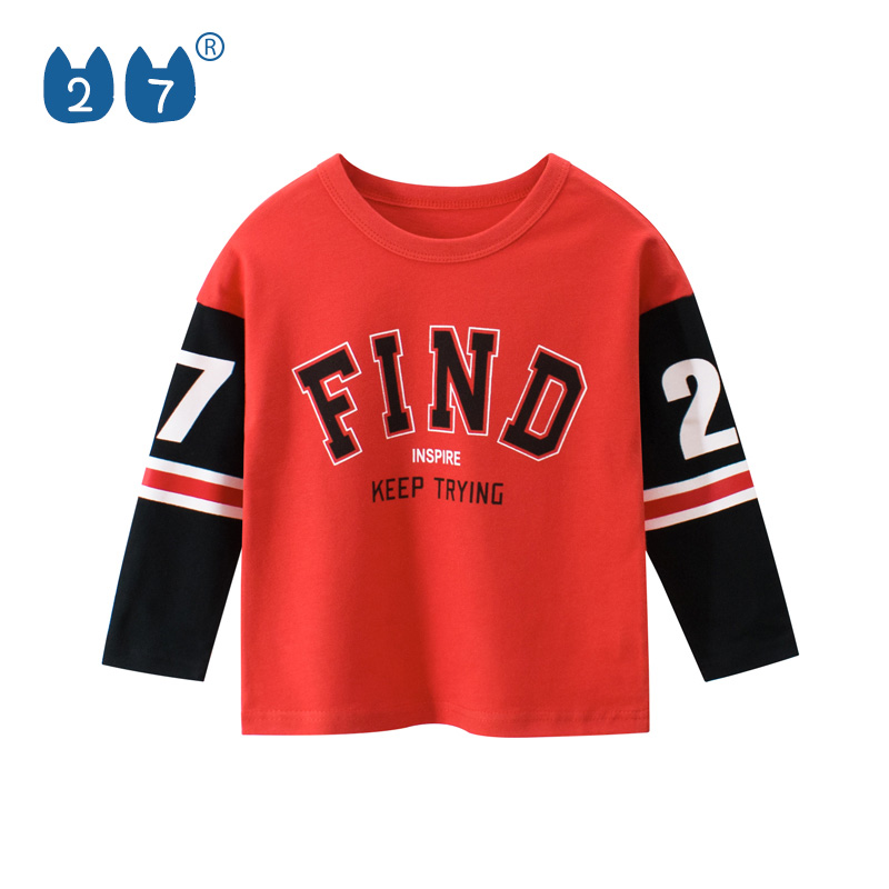 27kids女童打底衫长袖纯棉上衣