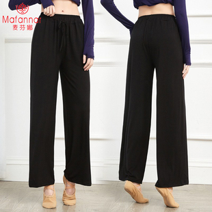 直筒宽松形体训练服考级演出练功甩裤 舞蹈长裤 女成人现代舞阔腿裤