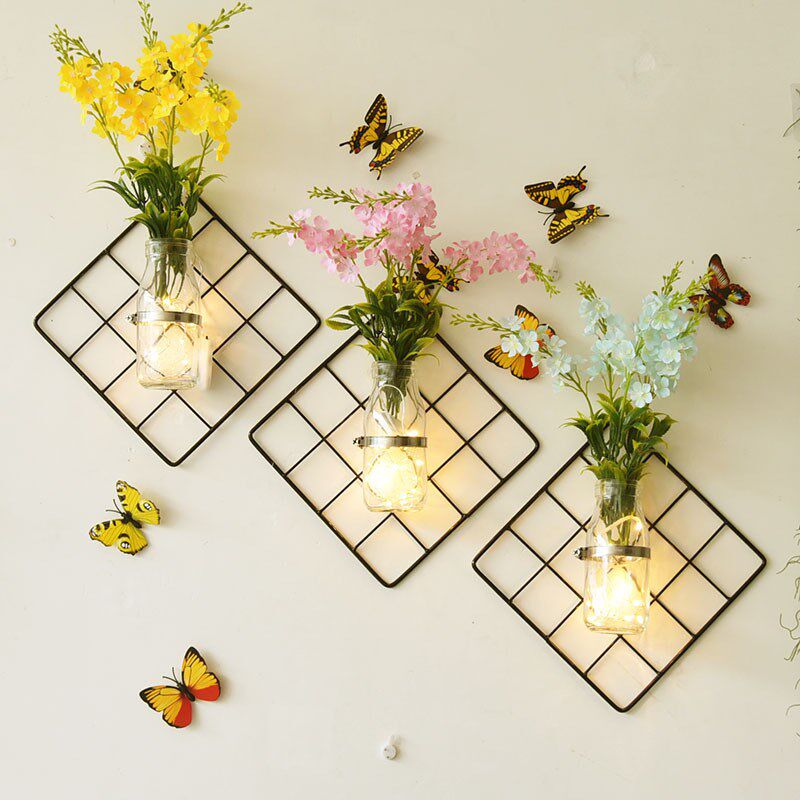 餐厅墙壁装饰挂件铁艺水培花瓶创意店面家居北欧风格墙上装饰品|ruв категории Домашний быт, роспись - от Buy2taobao.com для оказания профессиональной услуги покупки агента Taobao