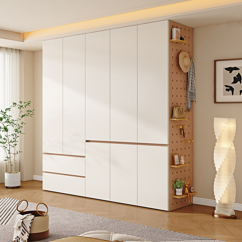 衣柜家用卧室实木生态板卧室柜子2026新款爆款衣橱洞洞板新型衣柜