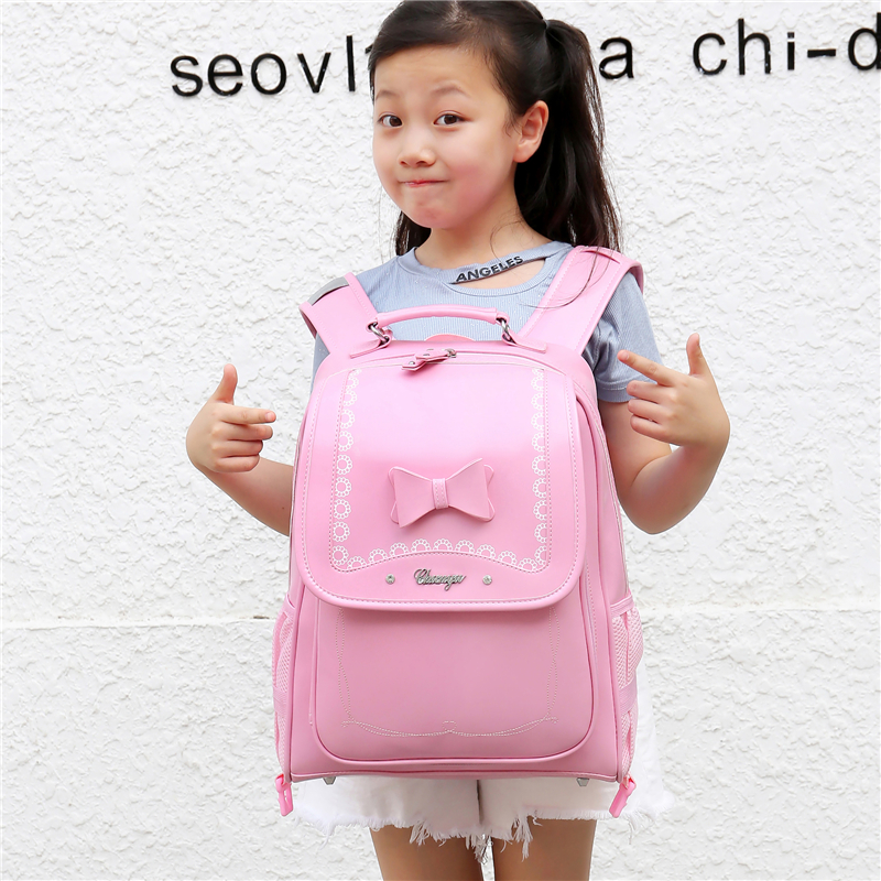 书包小学生女12-3456年级防水减负护脊大容量英伦韩版儿童双肩背