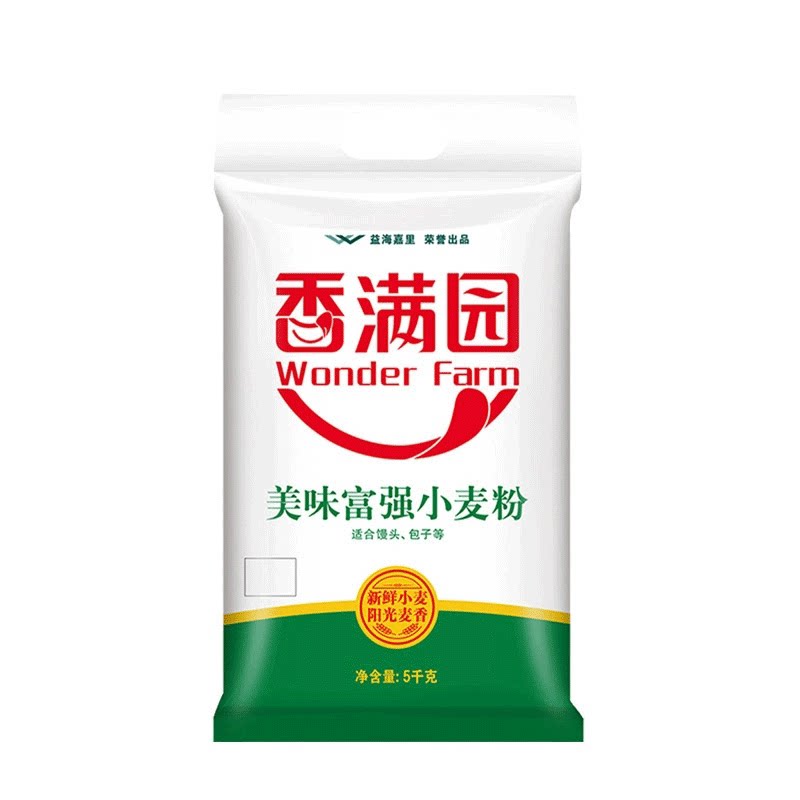 香满园富强中筋小麦粉5kg家用图片