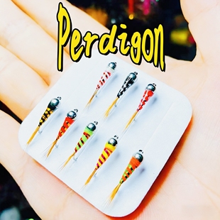 毛钩天展飞蝇perdigon铜头若虫飞蝇钩飞钓饵细鳞马口鳟茴鱼实战饵