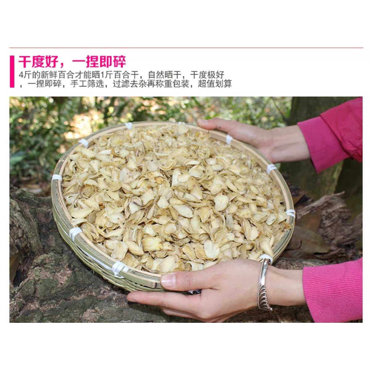 新鲜 药百合 龙牙百合 250g 农家干货 2件包邮