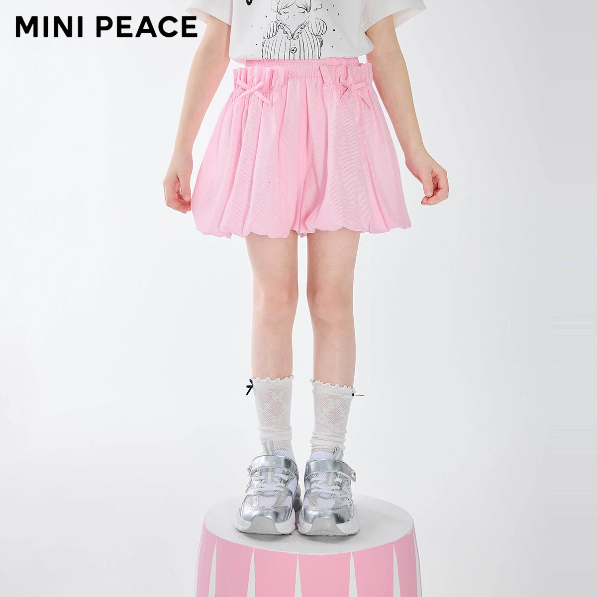 【专柜同款】MINIPEACE太平鸟童装女童裤子夏季新款儿童花苞裙裤