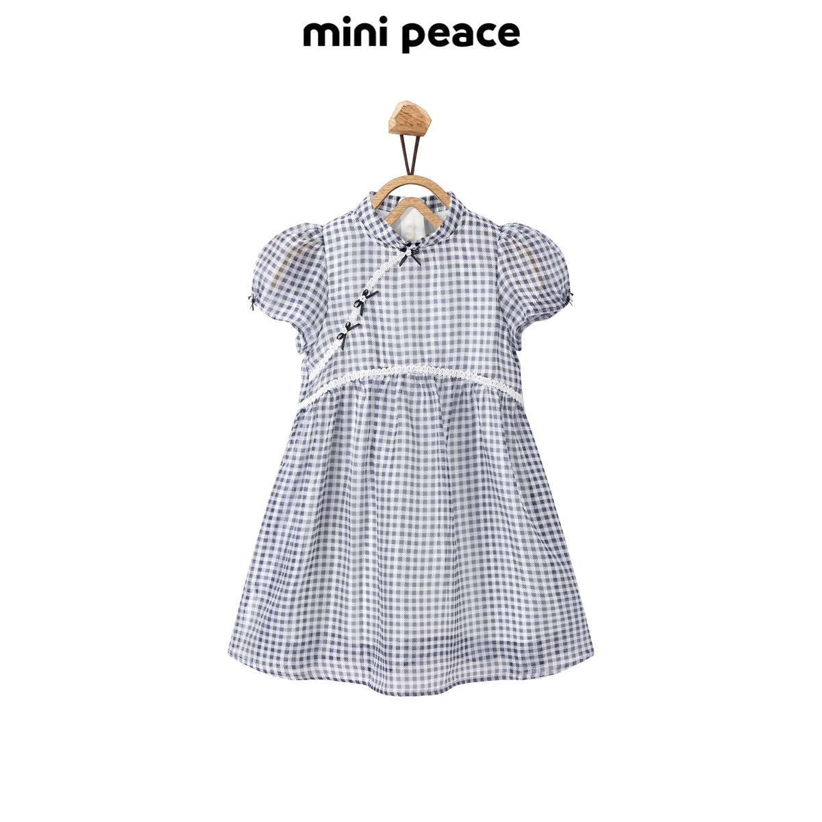 【专柜同款时尚系列】MINIPEACE太平鸟童装女童连衣裙格纹夏新款