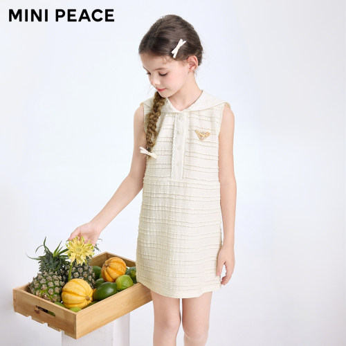 【时尚系列】MINIPEACE太平鸟童装女童夏季小香风无袖背心连衣裙