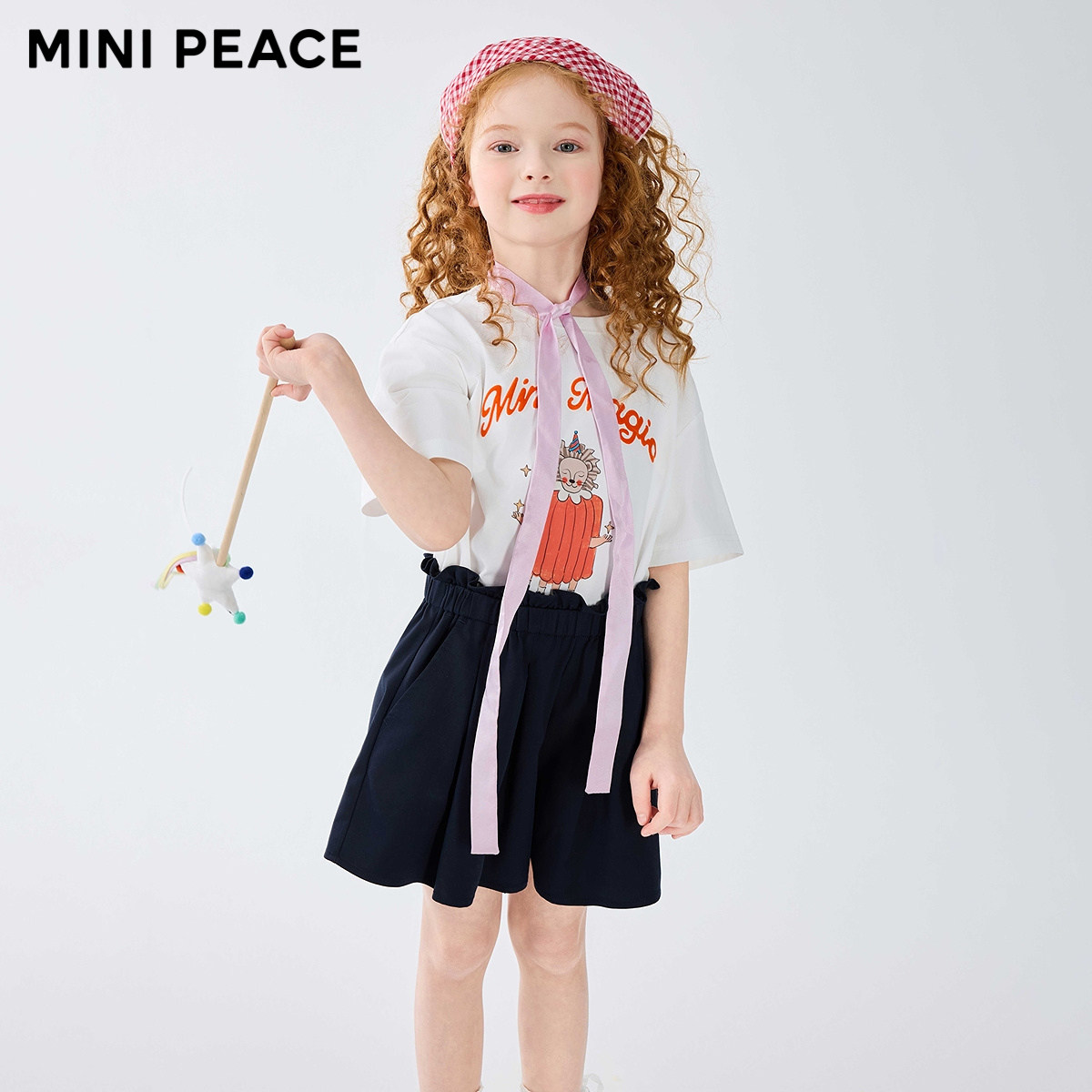 【专柜同款】MINIPEACE太平鸟童装女童短裤夏季新款儿童裙裤女宝