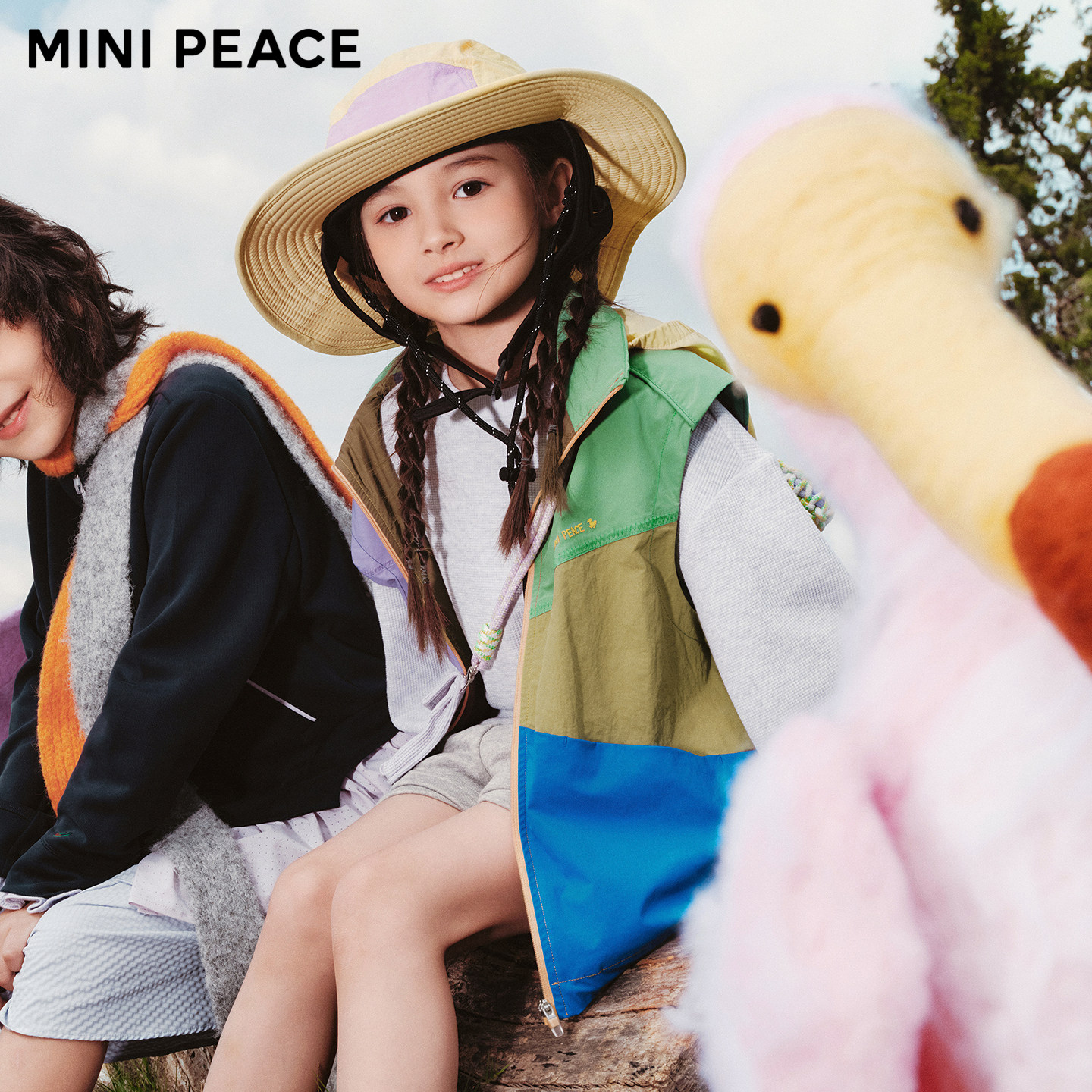 【专柜同款运动系列】MINIPEACE太平鸟童装男童拼接户外马甲春装图片