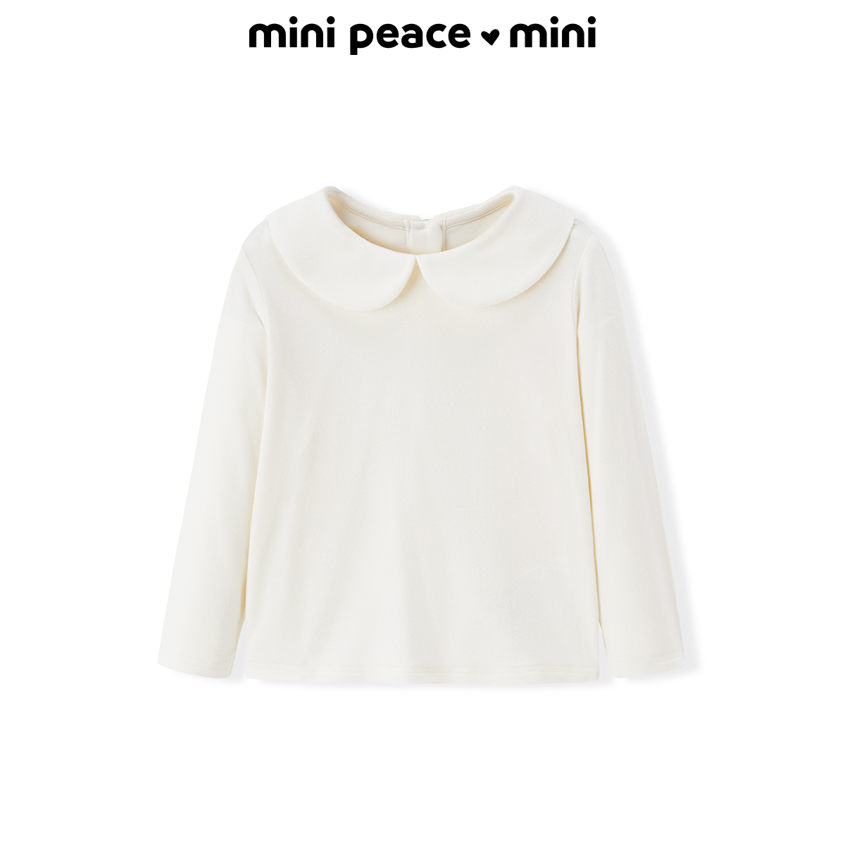 MINIPEACE太平鸟童装女宝长袖T恤娃娃领内搭冬装上衣新款
