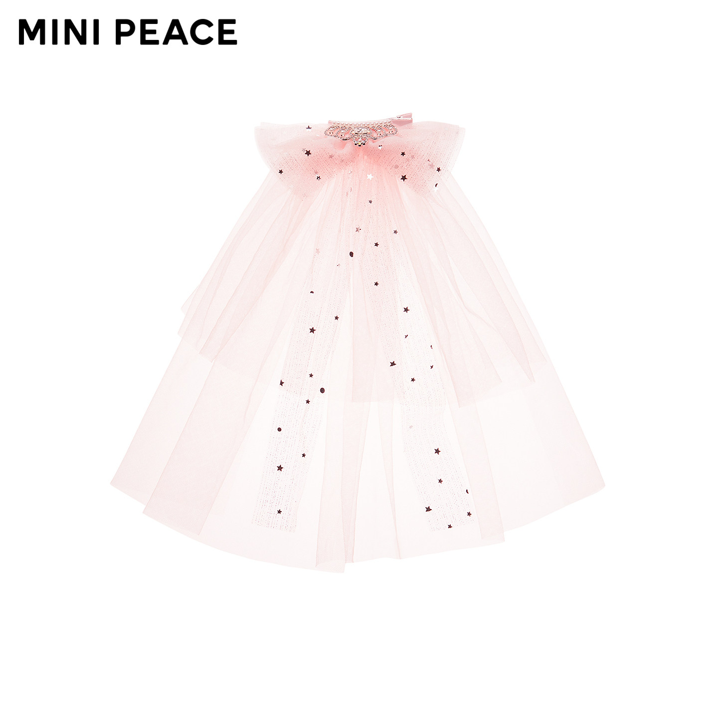 【专柜同款】MINIPEACE太平鸟童装女童发饰夏季新款公主网纱发夹