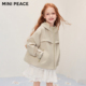 上衣 新款 MINIPEACE太平鸟童装 女童卡其风衣夹克儿童外套2026春装
