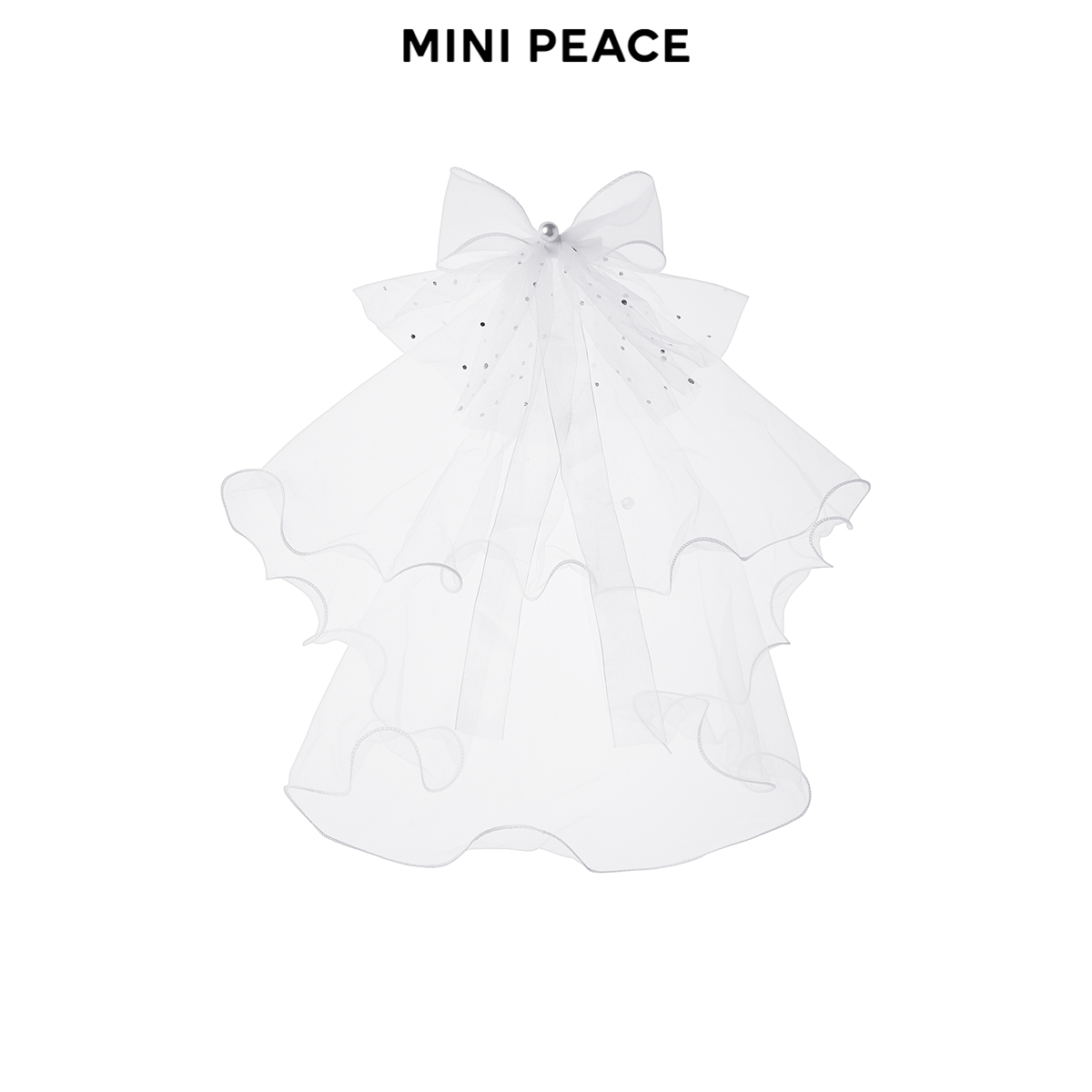 【专柜同款】MINIPEACE太平鸟童装女童公主发饰蝴蝶结珍珠发夹