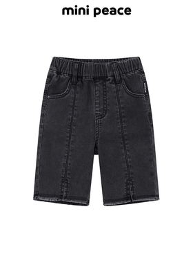 【专柜同款】MINIPEACE太平鸟童装女童短裤牛仔中短裤洋气夏季