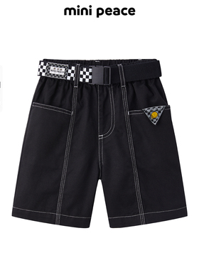 【专柜同款】MINIPEACE太平鸟童装男童短裤儿童休闲中短裤夏季