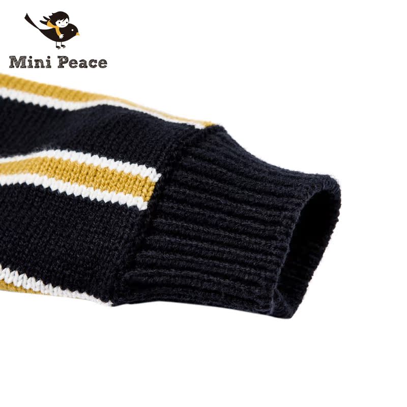 Pull garcon MINI PEACE à manche longue - Ref 2101740 Image 5