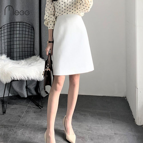 MZ＆GG/木子格格白色A字裙